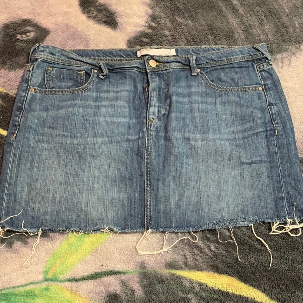 Denim mini skirt